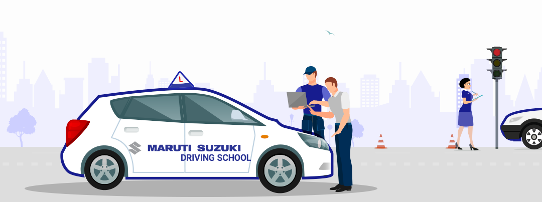Maruti Suzuki Driving School training session with instructors