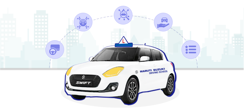 Maruti Suzuki Driving School Swift Car (Front View)