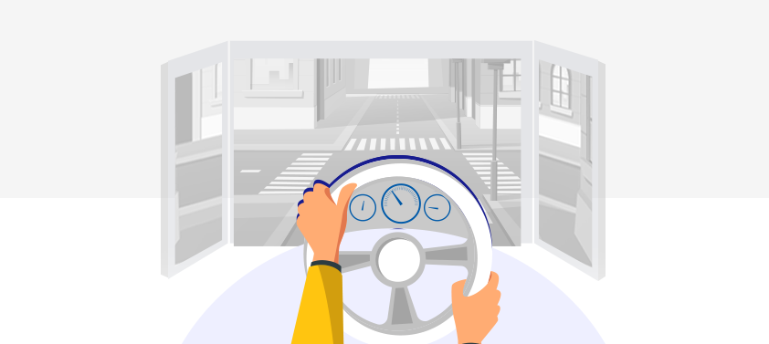 steering wheel Vector image