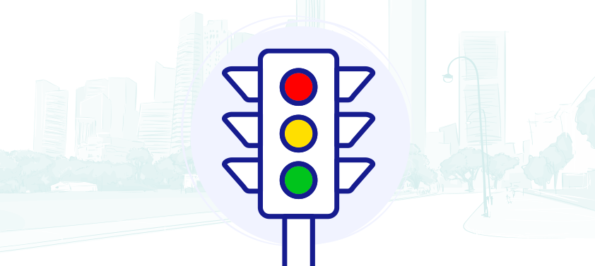 Traffic light vector image